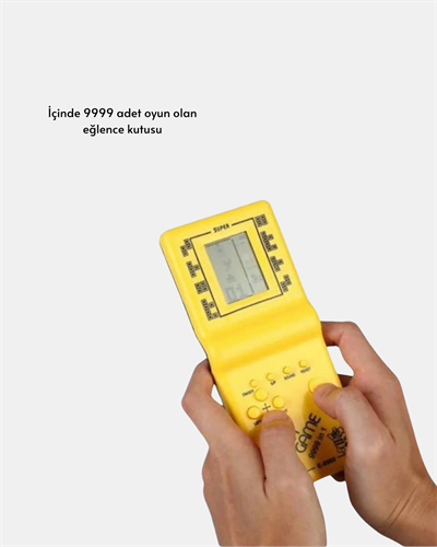 Taşınabilir El Aterisi Gameboy – Klasik Tetris Oyunu, Pil ile Çalışan Mini El Konsolu