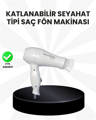 Taşınabilir Fön Makinesi Katlanır Gövde Enerji Tasarruflu