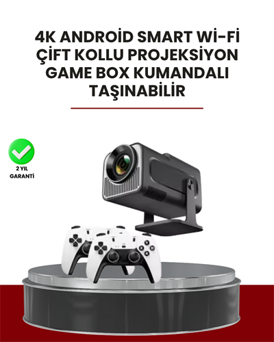Taşınabilir Full HD Projektör - 1 GB RAM, 8 GB Hafıza