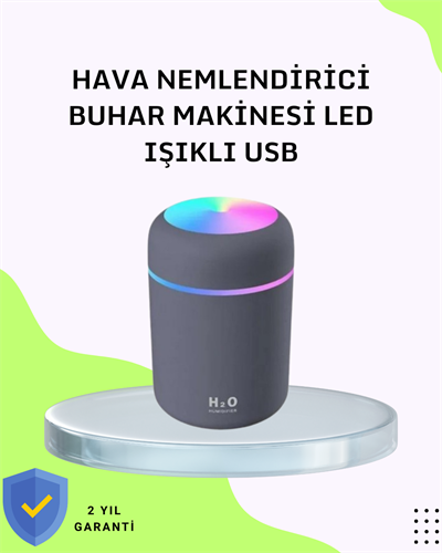 Taşınabilir Hava Nemlendirici – Renkli Işık ve USB Bağlantı