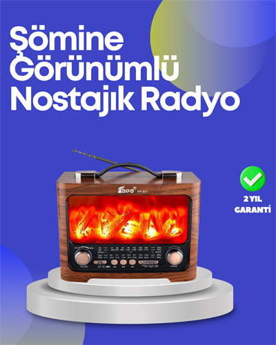 Taşınabilir Kamp Hoparlörü – Solar Şarjlı, Şömine Efektli, 7W Güçlü Ses