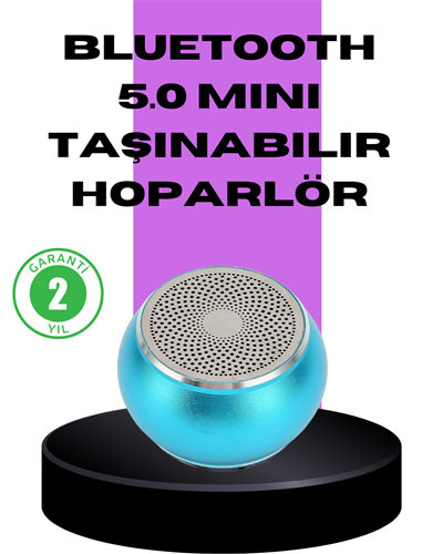 Taşınabilir Mini Bluetooth Hoparlör 9m Menzil Dahili Mikrofon
