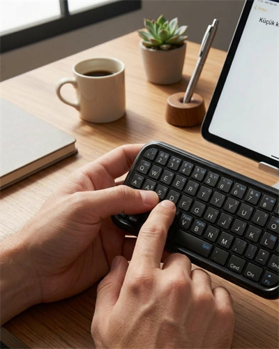 Taşınabilir Mini Bluetooth Klavye Şarjlı Kablosuz Klavye