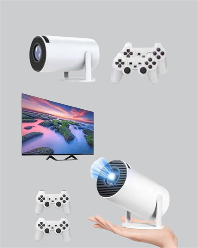 Taşınabilir Projeksiyon Cihazı 4K Destekli Wi-Fi Kablosuz Ekran Yansıtma