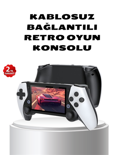 Taşınabilir Retro Oyun Konsolu – 4.3 İnç Ekran, 64 GB Hafıza ve Klasik Oyun Arşivi
