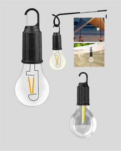 Taşınabilir Şarjlı LED Kamp Lambası – Type-C Girişli ve Kancalı Tasarım