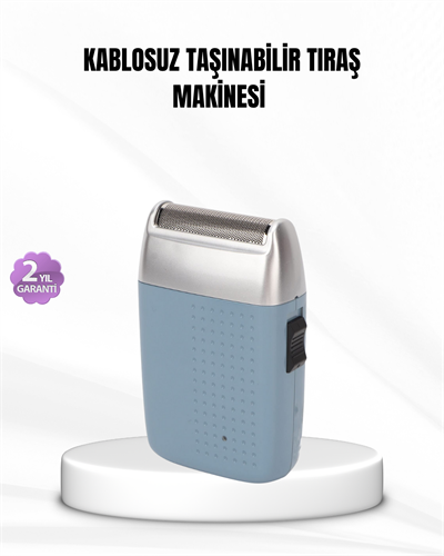 Taşınabilir Şarjlı Tıraş Makinesi – Kuru Kullanım, Özel Sakal Başlıkları