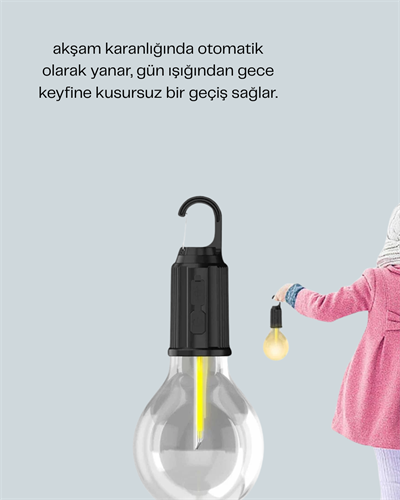 Taşınabilir Sıcak Işık Yayan Kamp Lambası