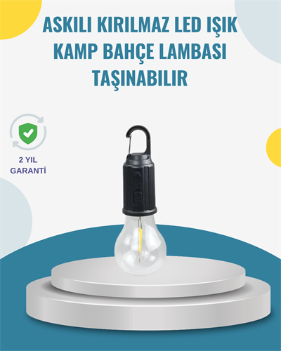 Taşınabilir Sıcak Işık Yayan Kamp Lambası