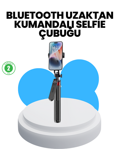 Taşınabilir Tripod ve Selfie Çubuğu Vlog ve Video Çekimi