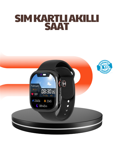 Telefon Bağımsız SIM Kartlı Akıllı Saat Nabız Ölçerli