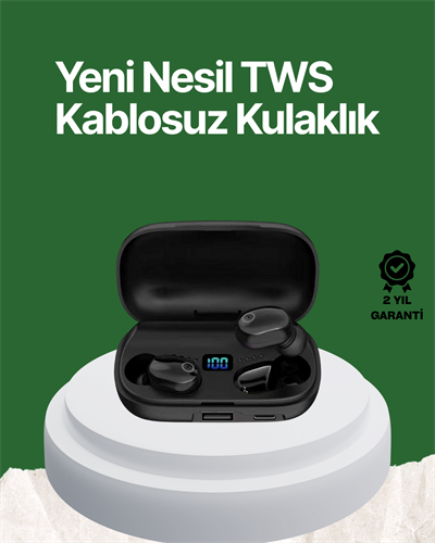 Telefon Şarj Destekli 1800 mAh A10s TWS Kablosuz Kulak İçi Kulaklık