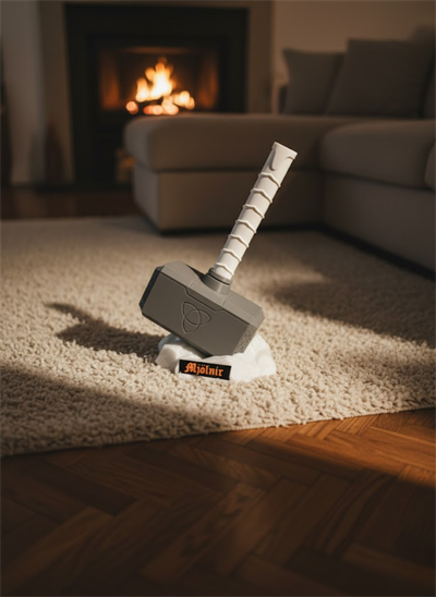 Thor Çekici Dekoratif Figür Mitolojik ve Fantastik Ev Aksesuarı 20x34 cm