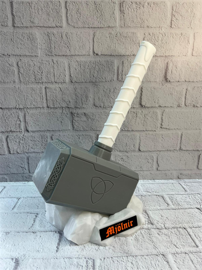 Thor Çekici Dekoratif Figür Mitolojik ve Fantastik Ev Aksesuarı 20x34 cm