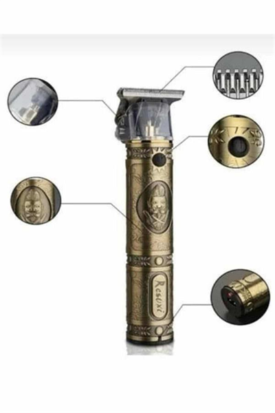 Tıraş Makinesi Şarjlı Çizik Tıraş Paslanmaz Çelik Bıçaklı 4 Taraklı