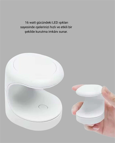 Tırnak Matkabı ve LED Oje Kurutucu 2’li Profesyonel Bakım Seti