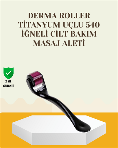 Titanyum Dermaroller 540 İğne Cilt Onarım ve Kolajen Üretim Desteği