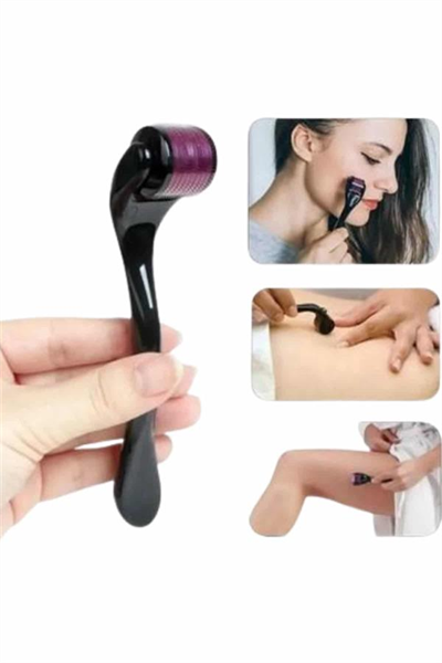 Titanyum Uçlu Derma Roller 540 İğneli 1 mm Gözenek Azaltıcı Akne İzlerine Uygun