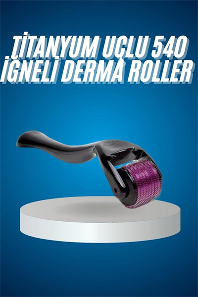 Titanyum Uçlu Derma Roller 540 İğneli 1 mm Gözenek Azaltıcı Akne İzlerine Uygun