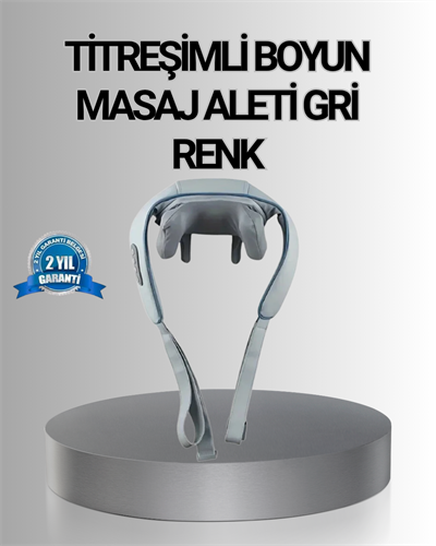 Titreşimli Boyun Masaj Cihazı Isı Terapili Şarjlı VNB-01 Ergonomik U Tasarım