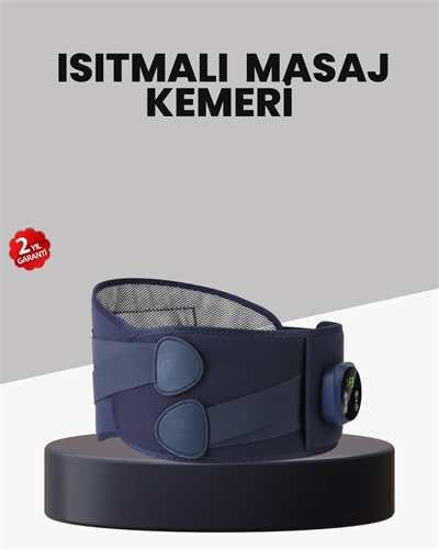 Titreşimli Masajlı Bel Kemeri Isıtmalı Destekli