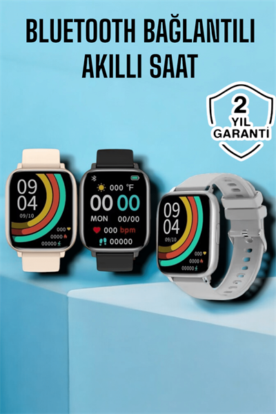 Titreşimli, Sağlık Takipli, Yeni Nesil Akıllı Saat  400mAh Batarya Kapasiteli