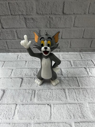 Tom Kedi Biblo 22 cm Hediyelik Dekoratif Ev Ofis Aksesuarı