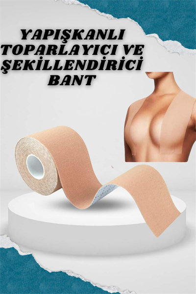 Toparlayıcı Göğüs Bandı Şekillendirici Ten Rengine Uygun Esnek Hassas Ciltlere Uygun