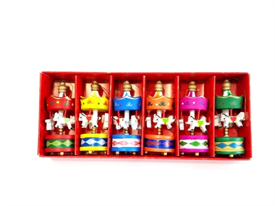 Toptan Mini Ahşap 6lı Atli Karinca