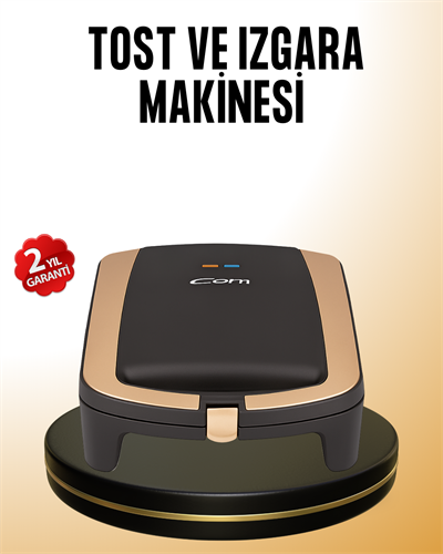 Tost Makinesi Hızlı Pişirme Teknolojisi 1500 Watt