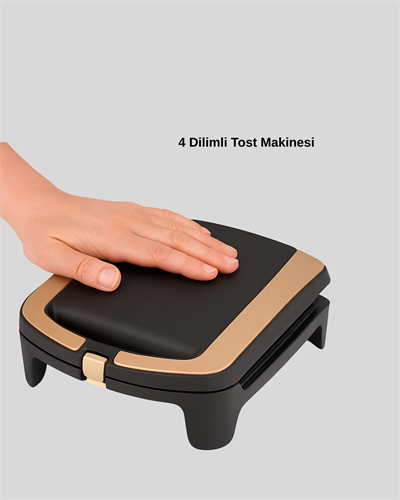 Tost Makinesi Isı Kontrollü 4 Dilim Kapasiteli