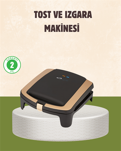 Tost Makinesi Isı Kontrollü 4 Dilim Kapasiteli