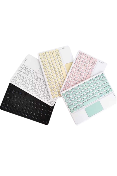Touchpad Uyumlu Bluetooth Klavye Slim Kablosuz Wifi Q Klavye