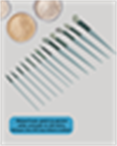 Toz ve Krem Ürünler İçin Güçlü Tutucu Yumuşak Kıllı Makyaj Fırça Takımı 13 Parça