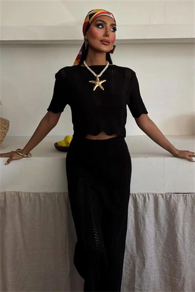 Triko Bluz Pantolon İkili Takım 10084-025