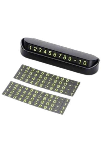 Tüm Araçlara Uyumlu Araç Içi Park Numaratör Oto Araç Numaratör