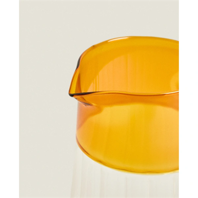 Turuncu Detaylı Cam Sürahi 1600 ml