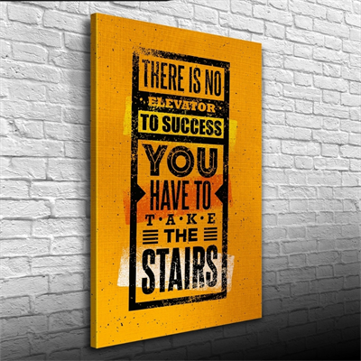 Turuncu Tonlar Afiş Kanvas Tablo 50 x 70