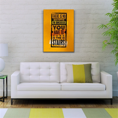 Turuncu Tonlar Afiş Kanvas Tablo 50 x 70