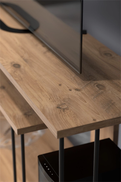 Tv Sehpası Tv Ünitesi Raflı 140 Cm Gzd Plus Atlantik Çam