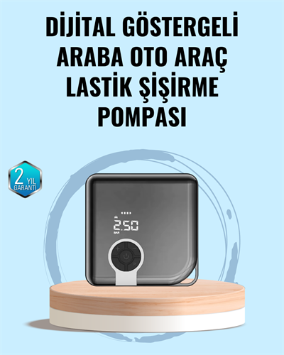 Type-C Şarj Girişli Taşınabilir Elektrikli Hava Pompası