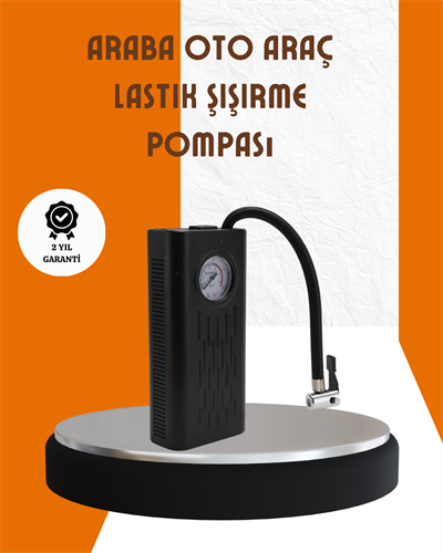 Type-C Şarjlı Güçlü Elektrikli Kompresör Motosiklet Oto Bisiklet İçin