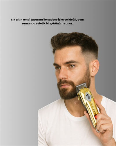 Type-C Şarjlı LCD Ekranlı Profesyonel Saç Sakal Tıraş Makinesi