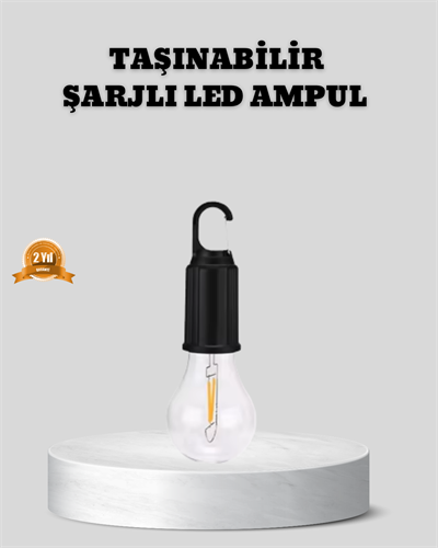 Type-C Şarjlı LED Kamp Lambası – Uzun Ömürlü Pil ve Yüksek Parlaklık