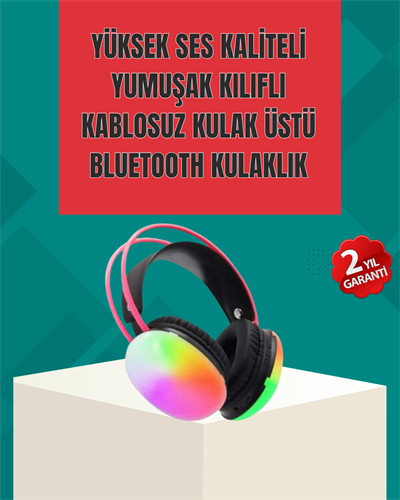 Type-C Şarjlı RGB Işıklı Bluetooth Oyuncu Kulaklığı