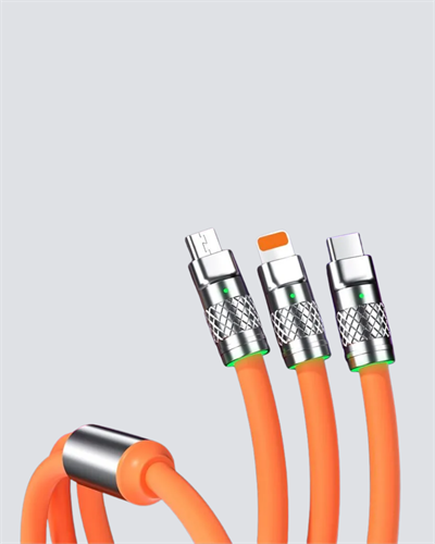 ÜÇLÜ Şarj Kablosu – Yüksek Hızlı, Dayanıklı ve Uzun Ömürlü