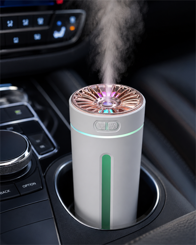 USB Araç Nemlendirici 5 Esans Hediyeli Renkli Işıklı Mini Difüzör