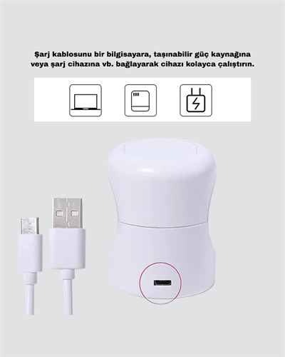 USB Bağlantılı Tırnak Kurutucu – Bilgisayar ve Powerbank ile Uyumlu