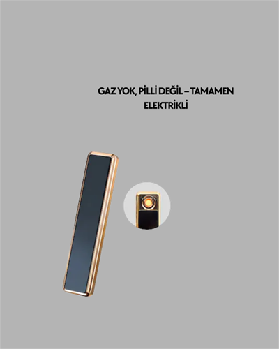 USB Şarjlı Alevsiz Elektronik Çakmak – Rüzgara Dayanıklı, Gazsız, Güvenli Kullanım