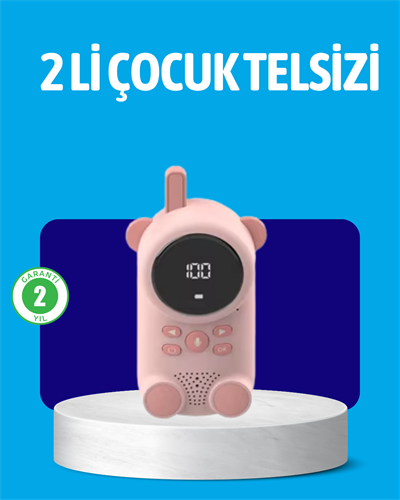 USB Şarjlı Çocuk Telsizi – Renkli Ekran, VOX Modu, Kompakt Tasarım